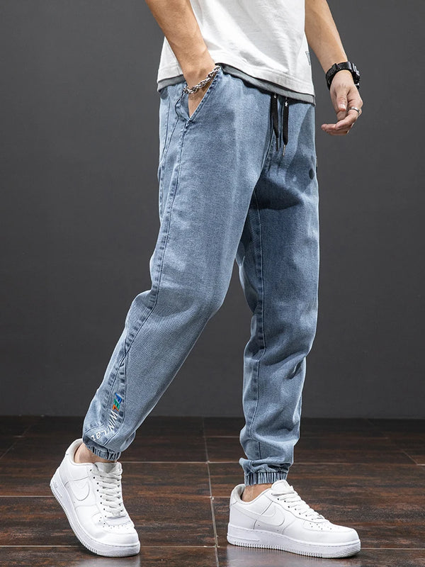 Spring Summer Black Blue Cargo Jeans Men Streetwear Denim Jogger Pants Men Baggy Harem Jean Trousers Plus Size 6XL 7XL 8XL - Premium  from Kestiesss - Just €20.56! Shop now at Kestiesss