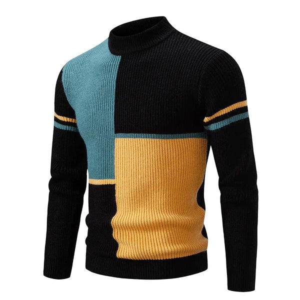 Men's New Autumn and Winter Casual Warm Neck Sweater Knit Pullover Tops  Man Clothes - Premium  from Kestiesss - Just €13.62! Shop now at Kestiesss